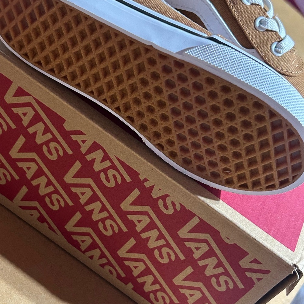 Vans Kids Brown Canvas Sneakers - Picture 3 of 6